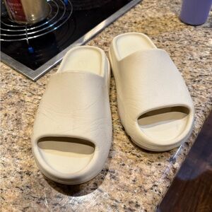 Beige Yeezy Slide Sandals